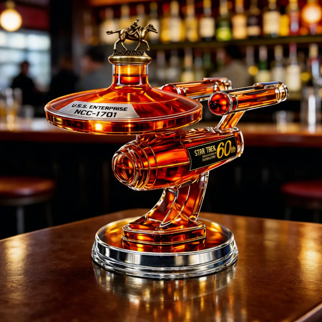 Whiskey Decanter – USS Enterprise 60th Anniversary Edition