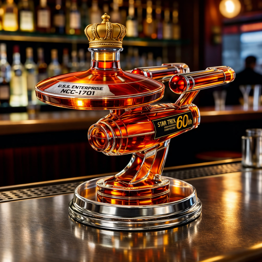 Whiskey Decanter – USS Enterprise 60th Anniversary Edition
