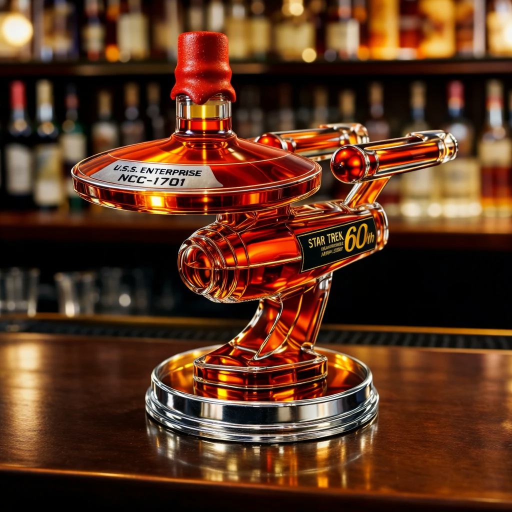 Whiskey Decanter – USS Enterprise 60th Anniversary Edition